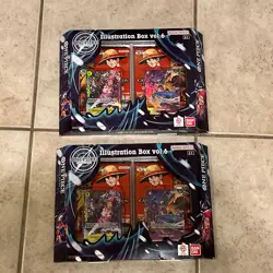 QTY 2- Bandai Trading Card Games One Piece Illustration Box Vol. 6 - IN HAND NEW - Image 1