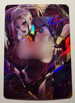 SEXY HEROINE WAIFU Harley Quinn BATMAN DC ACG PREMIUM HOLOFOIL CARD NM - Image 1