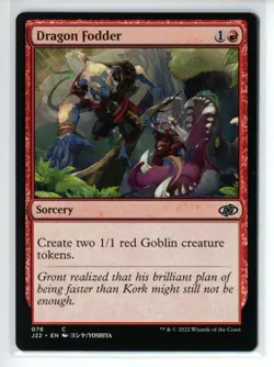 DRAGON FODDER (76) Jumpstart 2022 #76 J22(NM+)(MTG) - Image 1