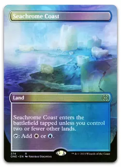 Seachrome Coast (Borderless) #374 (Foil) NM Phyrexia All Will Be One Magic MTG - Image 1