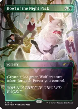 Secret Lair Drop: Featuring: Not a Wolf Rainbow Foil Edition - New - Image 4