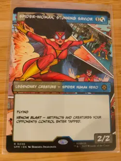 MTG Spider-Woman, Stunning Savior (Borderless) 0230 Spider-Man M/NM Free UK P&P - Image 1