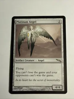 MTG; Magic the Gathering; Platinum Angel; (228/306) Mirrodin LP - Image 1