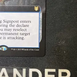MTG - MISLEADING SIGNPOST - RARE - WOC - NM - EXTENDED ART - Image 4