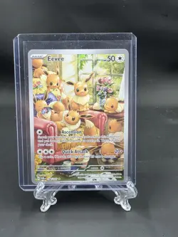 EEVEE 2024 POKEMON TWILIGHT MASQUERADE ILLUSTRATION RARE 188/167 Q1860 - Image 1