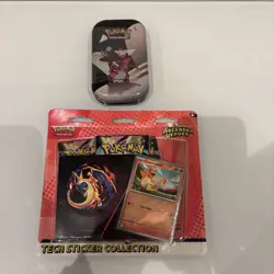 Pokemon Ascended Heroes Tech Sticker Collection 3 Pack. 1x Mini Tin - Image 1