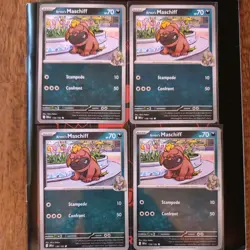 4x Arven's Maschiff 138/182 - Pokemon Destined Rivals - Common NM - Image 1