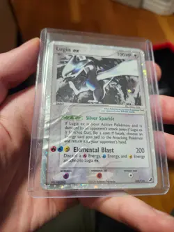Lugia EX Unseen Forces 105/115 Damaged DMG Pokemon TCG Holo 2005 *Not gradable* - Image 3