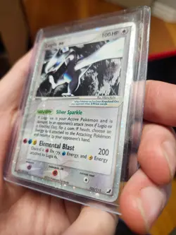 Lugia EX Unseen Forces 105/115 Damaged DMG Pokemon TCG Holo 2005 *Not gradable* - Image 4