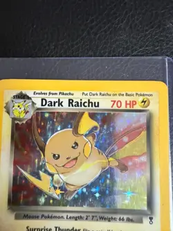 Pokemon TCG Dark Raichu 7/110 Legendary Set Holo LP NM - Image 2