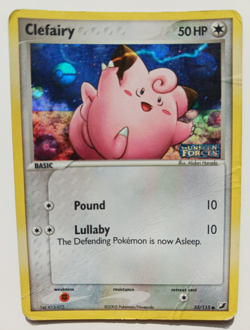 Clefairy Pokemon Card Reverse Holo 53/115 Ex Unseen Forces Stamped Vintage HP - Image 1