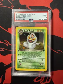 Pokemon Dark Arbok TCG #2/82 1st Edition Holo Rare PSA 9 - Image 1