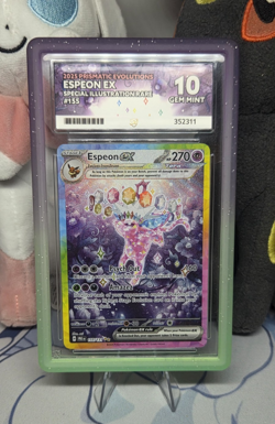 Espeon EX 155/131 Prismatic Evolutions SIR Pokemon TCG PSA Grade ACE 10 - Image 1