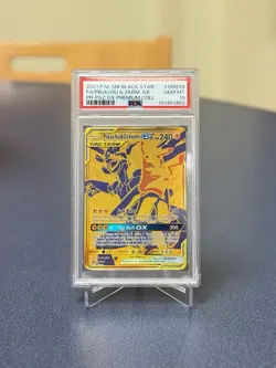 PSA 10 GEM MINT PIKACHU & ZEKROM GX SM248 POKEMON SUN & MOON BLACK STAR PROMO - Image 1