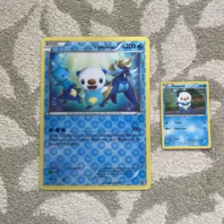 Pokemon | Oshawott 3D Promo JUMBO Card Lenticular Black Star & Cosmos Oshawott - Image 1