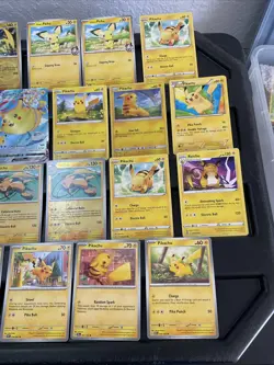 (30) Pikachu CARDS LOT VTG HOLO Raichu Stamped Red Cheeks Surfing Flying Cracked - Image 4