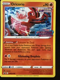 Oricorio - (Prerelease) SWSH168 SWSH: Sword & Shield Promo Cards Holo - Image 1