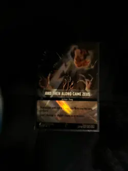 Lorcana Enchanted Holo Card and Then Along Came Zeus 222/204 Into the Inklands - Image 2