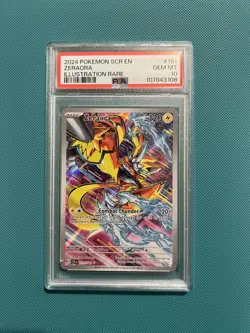 PSA 10 Zeraora 151/142 Pokemon Stellar Crown IR Full Art Holo Card - Image 1