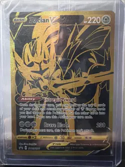Zacian V SWSH076 SWSH: Sword & Shield Promo Cards Holo - Image 1