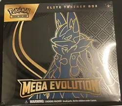 Pokemon TCG Mega Evolutions ETB Lucario Sealed Elite Trainer Box Brand New - Image 1