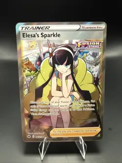 Pokemon Sword & Shield Crown Zenith Elesa's Sparkle 147/159 Full Art Trainer - Image 1
