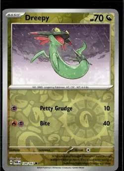 Pokemon Dreepy 128/167 Twilight Masquerade Reverse Holo Common 5 Card Lot - Image 1