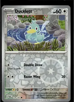 Pokemon Ducklett 139/167 Twilight Masquerade Reverse Holo Common 5 Card Lot - Image 1