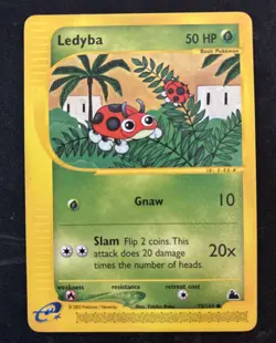 Ledyba 072/144 Skyridge Common English Pokemon Card - NM - Image 1