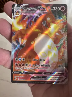 Pokemon Charizard Vmax 020/189 Darkness Ablaze Holo Rare Holo English Card - Image 3