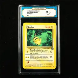TQG 9.5 MINT+ 1999-2000 Pokemon ENG Pikachu #27 PROMO - Image 1