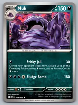 Pokemon TCG SV: Scarlet & Violet 151 Muk 089/165 - Image 1