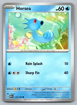 Pokemon TCG SV: Scarlet & Violet 151 Horsea 116/165 - Image 1