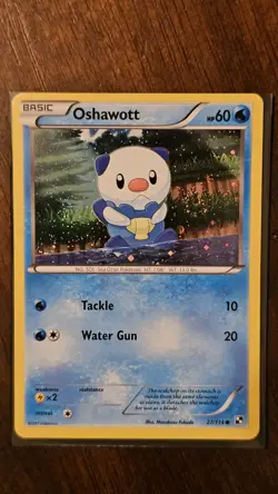 Pokemon TCG Oshawott 027/114 Alternate Art Cosmos Holo *Swirl* - Image 1