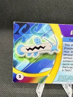 Barboach #5 Pokemon 2004 Topps Advanced Challenge ( Holo Foil) - Image 3