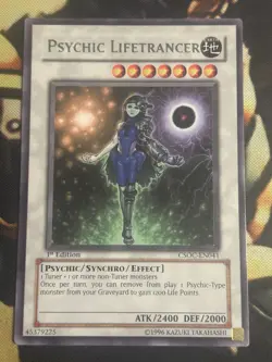 Yugioh: Psychic Lifetrancer - CSOC-EN041 - Rare - 1st Edition - LP - Image 1