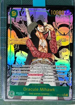 Dracule Mihawk Manga OP14-119 french/francaise neuve NEAR-MIN one piece - Image 1