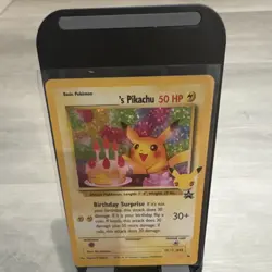 Pokemon ______'s Pikachu Wotc Promo Holo 24/53 50 HP Trading Card English - Image 1