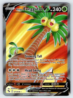 Alolan Exeggutor V 071/078 2022 Pokemon GO Set Pokemon Card TCG Ultra Rare - Nm - Image 1