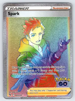 Spark 085/078 2022 Pokemon GO Set Pokemon Card TCG Rainbow Secret Rare - Nm - Image 1