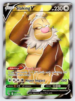 Slaking V 077/078 2022 Pokemon GO Set Pokemon Card TCG Nintendo Ultra Rare - Nm - Image 1