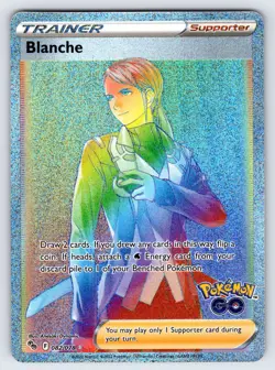 Blanche 082/078 2022 Pokemon GO Set Pokemon Card TCG Rainbow Secret Rare - Nm - Image 1