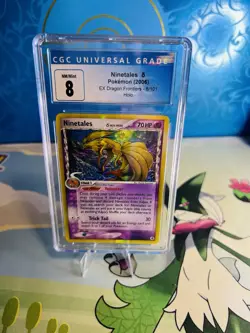 CGC 8 Ninetales 2006 EX Dragon Frontiers 8/101 Holo Pokemon Card - Image 1