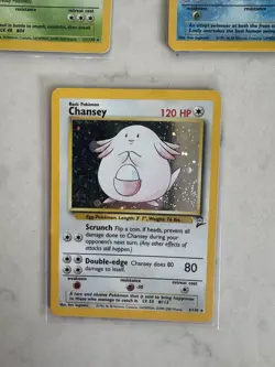 Vintage Pokemon Card Lot - Rare Holo Base Set 2 Nidoking Poliwrath Chansey LP - Image 2