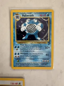 Vintage Pokemon Card Lot - Rare Holo Base Set 2 Nidoking Poliwrath Chansey LP - Image 3
