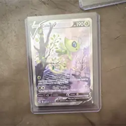 Pokemon TCG Celebi V Full Art 245/264 Swsh08: Fusion Strike Ultra Rare Holo Card - Image 1