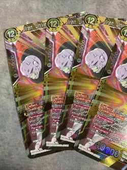 Jiren Universe's Strongest BT4-094 SR Foil Dragon Ball Super Card Game Lot Of 4 - Image 3