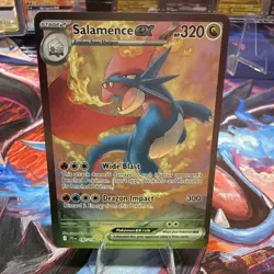 Pokemon Holofoil Card Salamanca EX 187/159 Sv09: Journey Together - Image 2