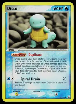 Pokemon Card - Ditto Squirtle Delta Species 64/113 Common - Image 1