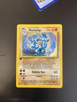 Pokemon TCG Machamp Holo Card Base Set 18/102 - Image 1